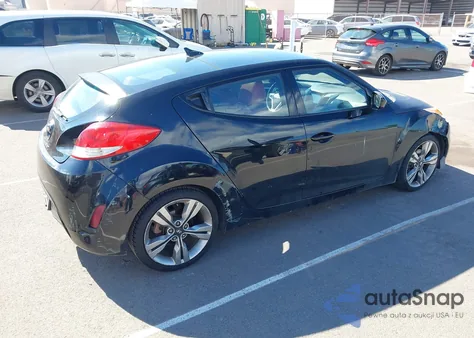 2012 Hyundai Veloster Base W/Red/Black из США, поврежденный, VIN KMHTC6AD7CU073044